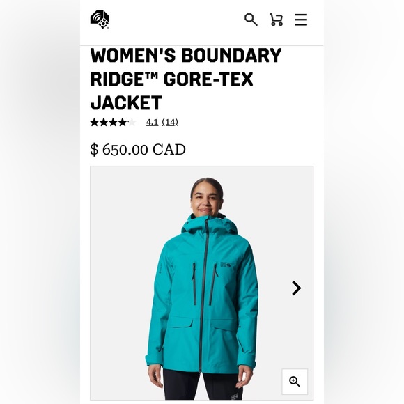 Mountain Hardware tan winter ski jacket size M - Picture 8 of 12